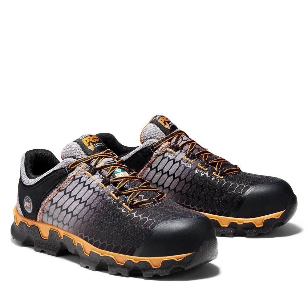 Tenisi Timberland Barbati Gri/Negrii - Pro® Powertrain Sport Alloy Toe Work - Romania - DKPAGI602